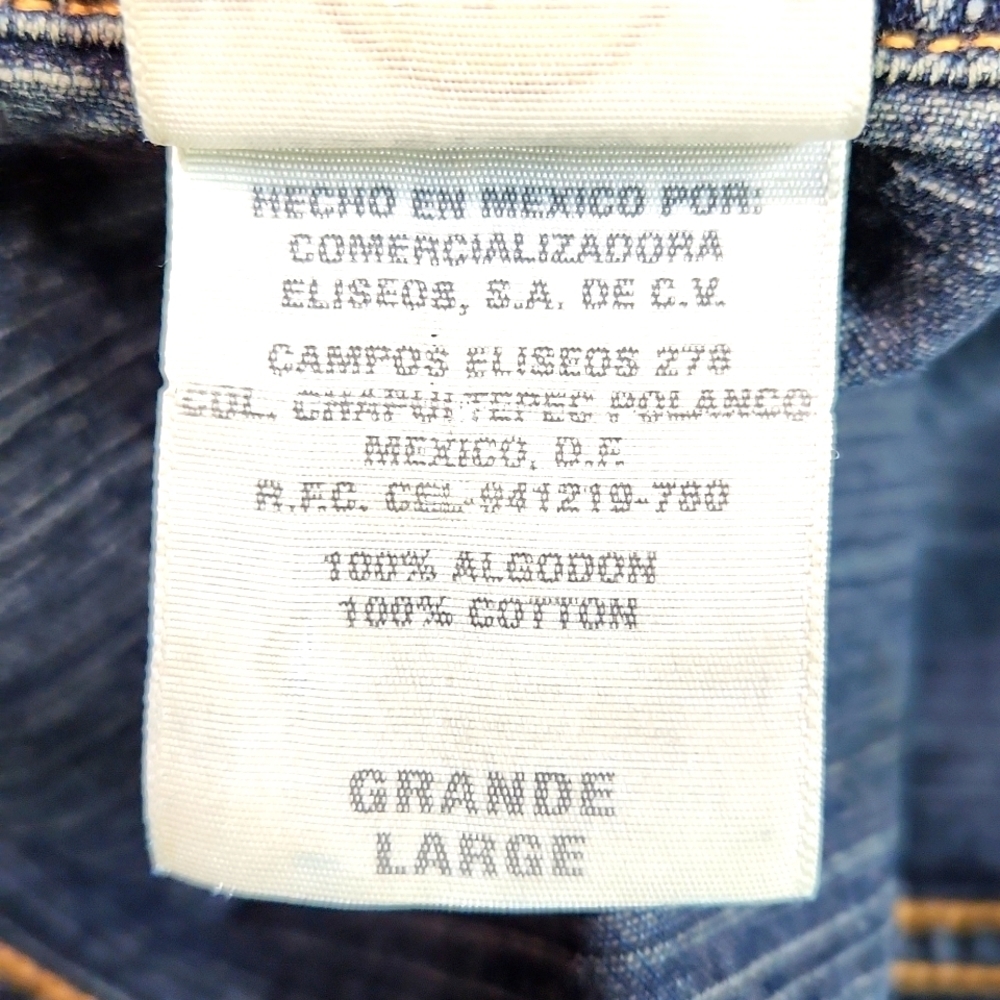 VTG Hard Rock Café Puerto Vallarta Collectible Distressed Jean Jacket (L) - Picture 11 of 11